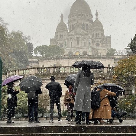 Montmartre Joli 2 Pieces Au Pied Du Sacre Coeur Apartment Paris Exterior photo